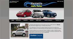 Desktop Screenshot of navarreautosales.com